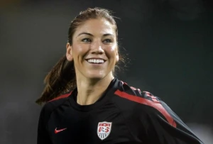 Hope Solo smiling