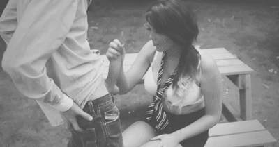 Handjob at the park
