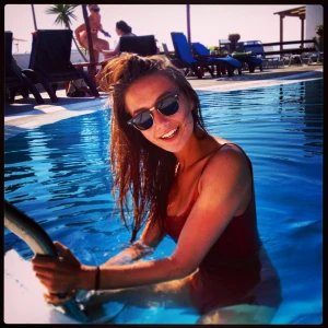 Hot teen in pool