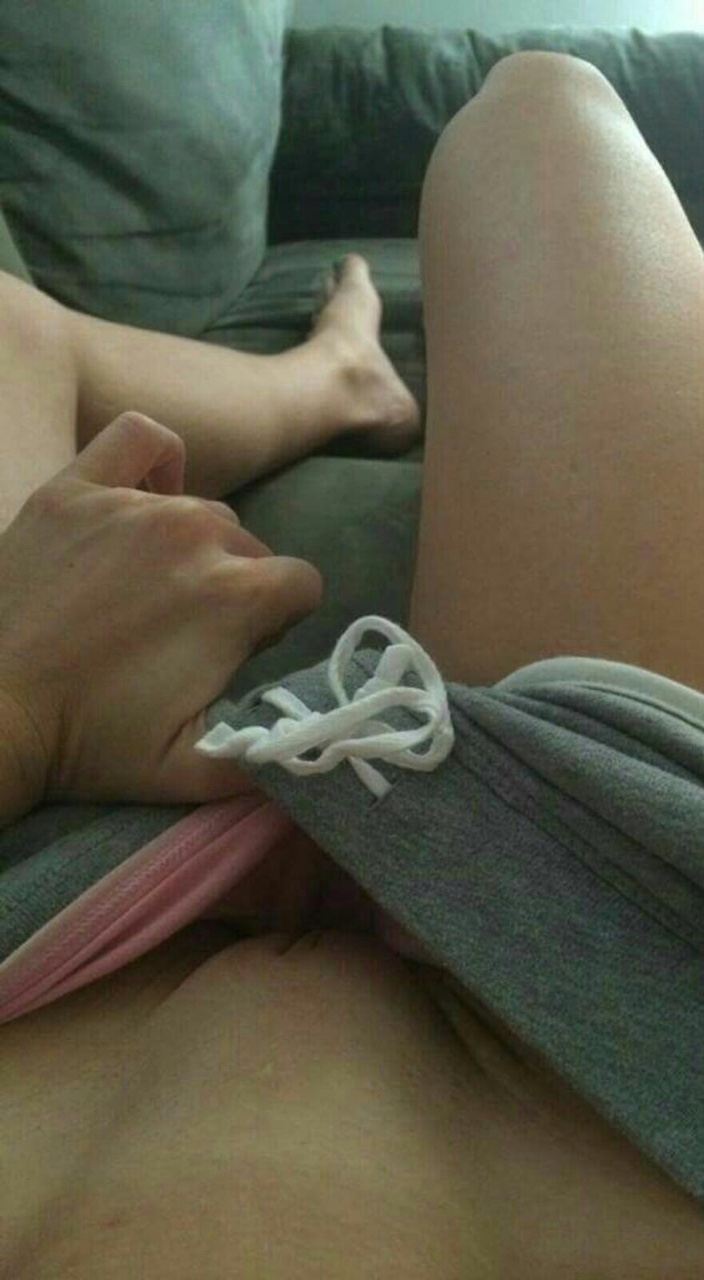 Having a peek at her pussy