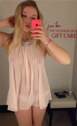 Dove Cameron showing off