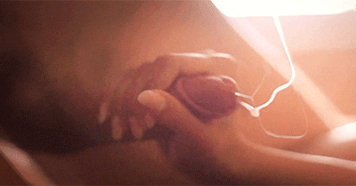 Hottest slow motion handjob cumshot gif