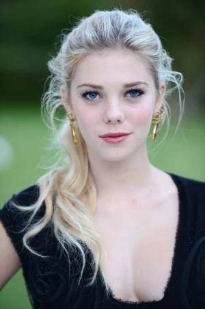 Beautiful blonde with blue eyes