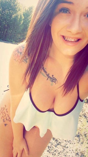 Teen selfie with big tits