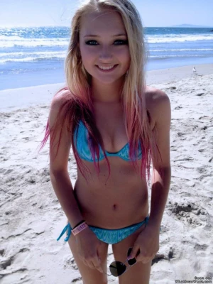 blue bikini