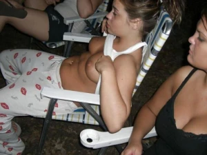 Checking out her tits