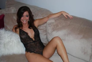 Cute chick in see through lingerie