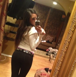 hot girl showing off  her big ass in yoga pants