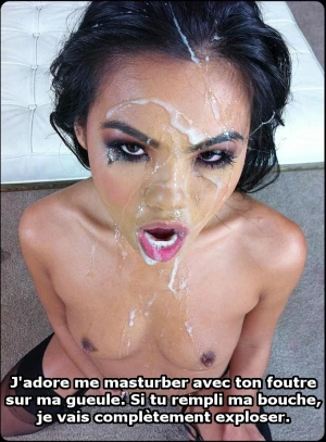 She like masturbate when you facialize her.