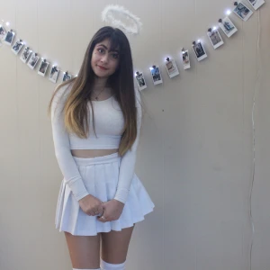 white skirt