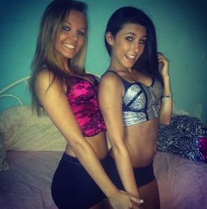 two gorgeous girls in sexy outfits! Fuck me!
