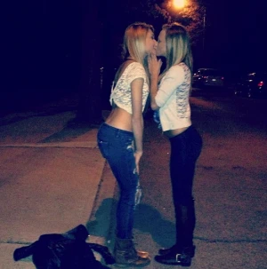 Hot rookie party photo with a superb lesbian athletic body
