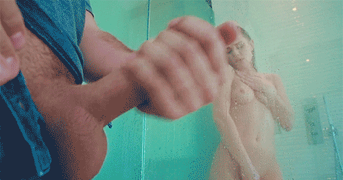jerk off to hotty in the shower