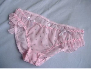 Pretty pink panties for a sissy