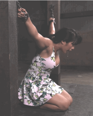 As a Voluntary Sex Slave, she felt truly fulfilled. Her master & his family & friends kept her well-fed w/ cum