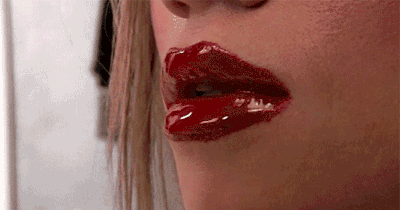 The lipstick make this even more sexy