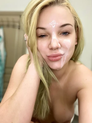 Pretty whore with a thick load.