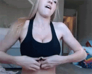 Showing her boobs 13