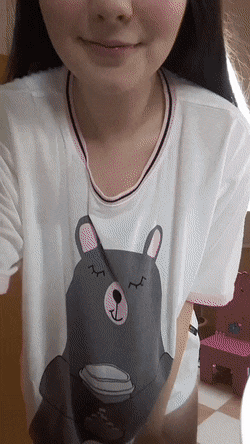 Showing her boobs 15