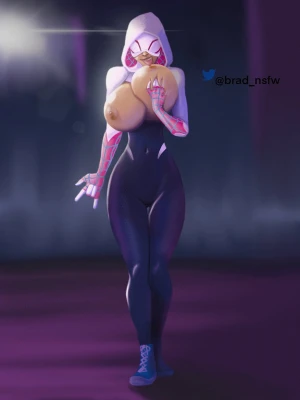 Busty superhero babe - Spider Gwen