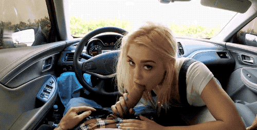 paying for her ride