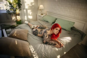 Inked nymph