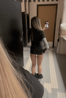petite asian nurse showing off