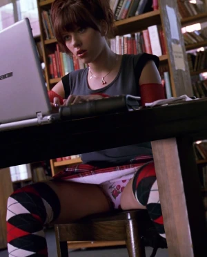 Scarlett Johansson cherry panties