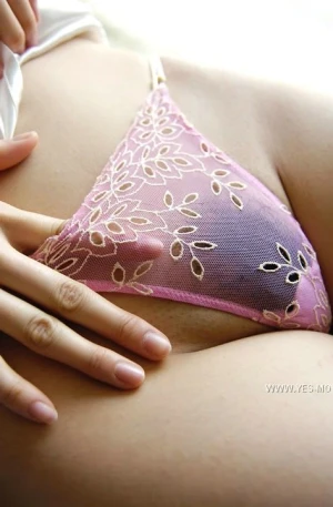Sheer pink panties