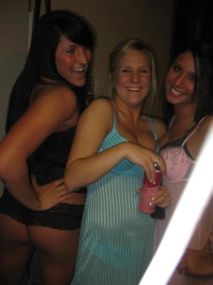 sluts at a lingerie party