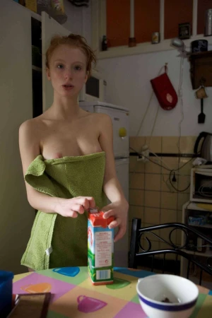 Sweetie! Your tits are showing.